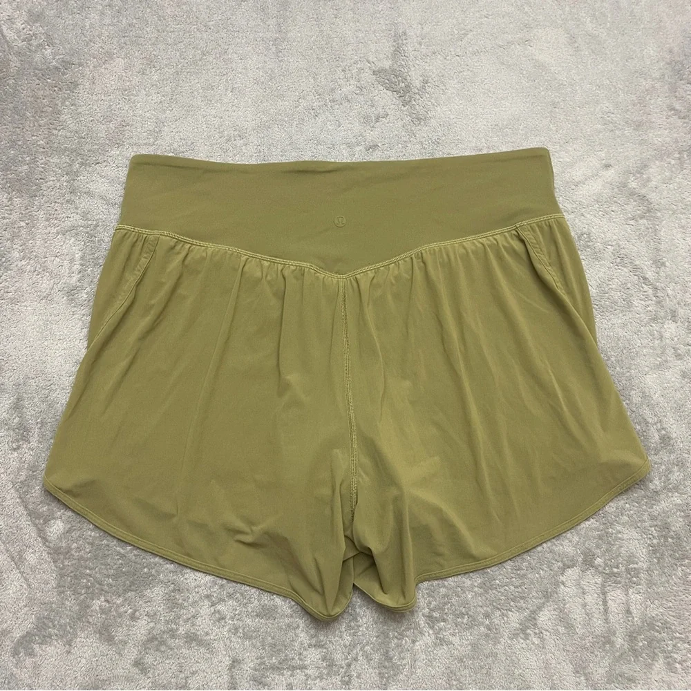 Lululemon Nulu and Mesh High Rise Yogo Shorts 3.5